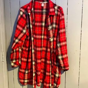Victoria secret red pajama flannel